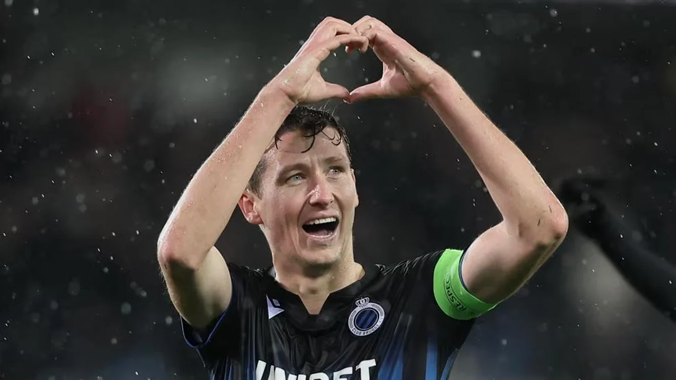 Hans Vanaken de la Club Brugge după ce a marcat în ziua a 4-a Foto: Getty Images