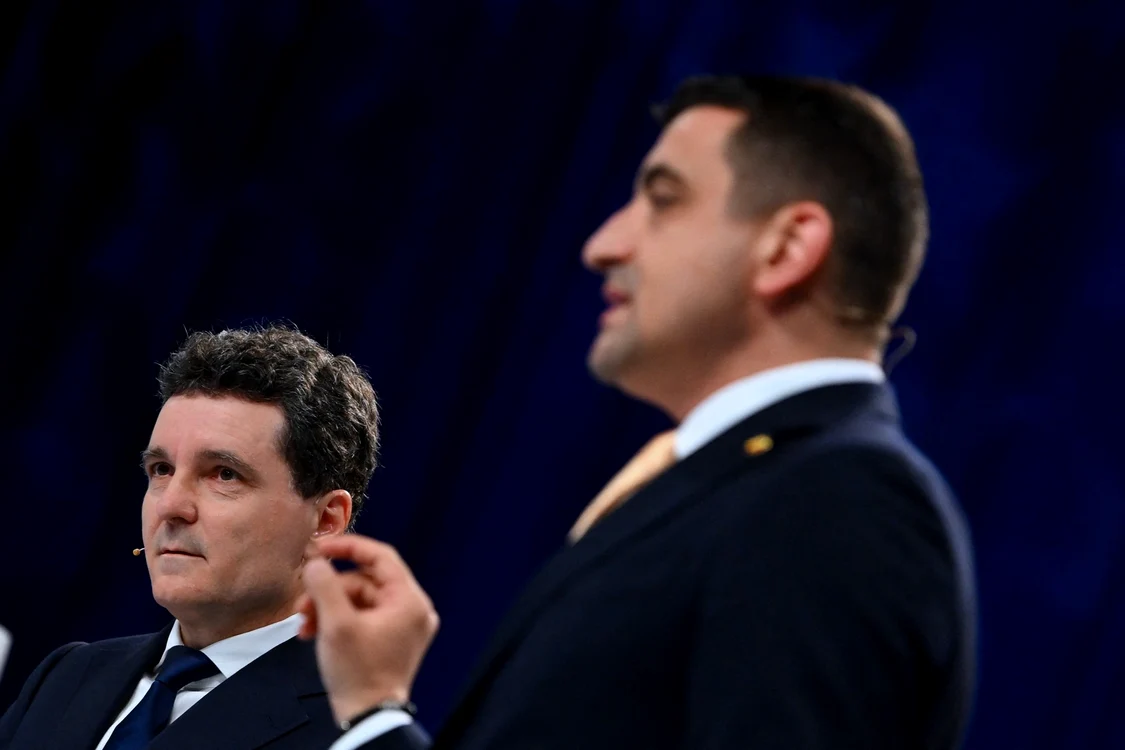 George Simion și Nicușor Dan Foto: Profimedia 