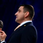 George Simion și Nicușor Dan FOTO Profimedia 