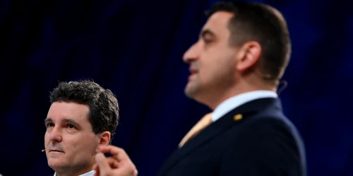 George Simion și Nicușor Dan FOTO Profimedia 