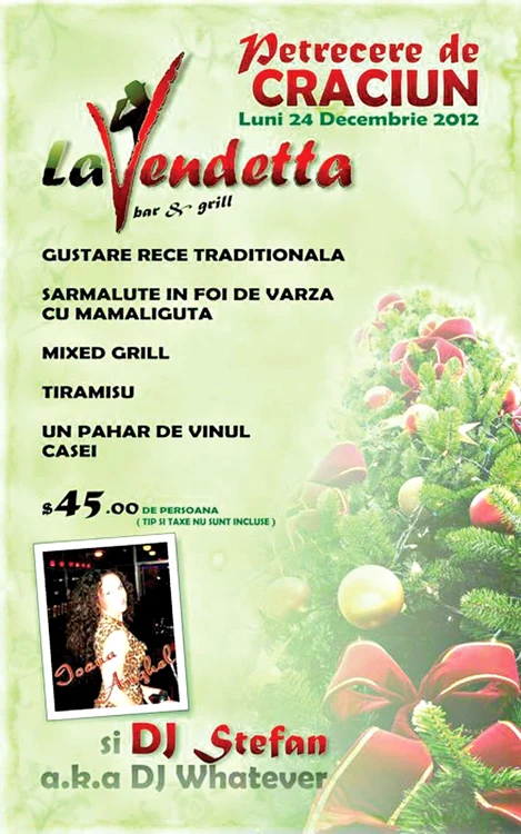 În preţ nu sunt incluse  taxele şi bacşişul