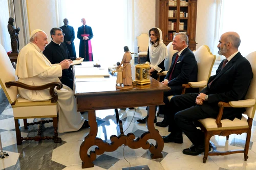 Cuplul regal hașemit la Vatican
