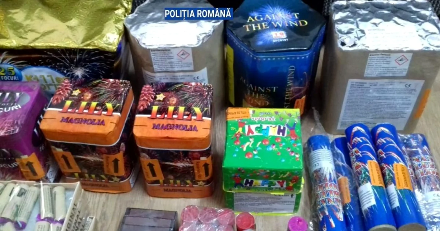 În această perioadă poliţiştii au confiscate mii de kilograme de produse din amestecuri pirotehnice vândute ilegal