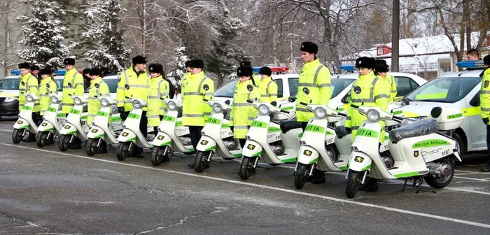 Ofiţerii Inspectoratului Naţional de Patrulare vor putea fi văzuţi şi pe motorete FOTO: politie.gov.md