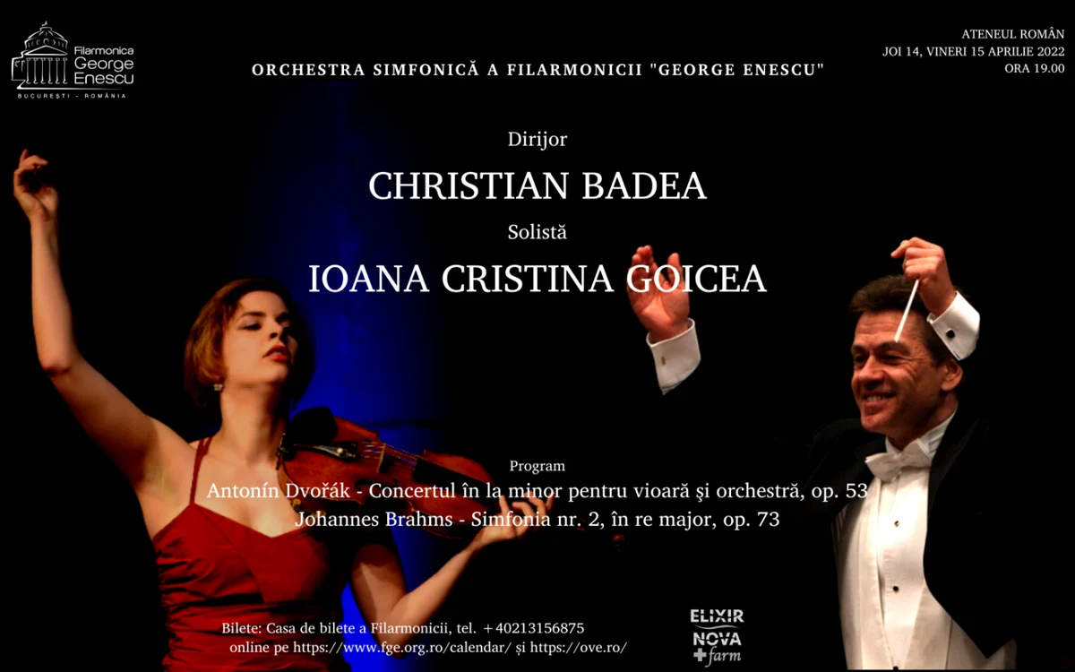 În program, lucrări de Dvorak şi Brahms