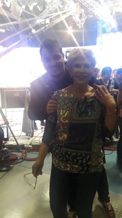 Bursucul și Teo au ieșit voioși de la filmările pentru "Roata Norocului"