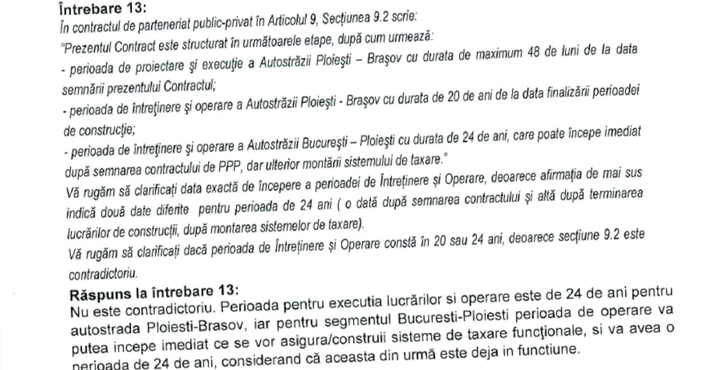 intrebari autostrada brasov ploiesti