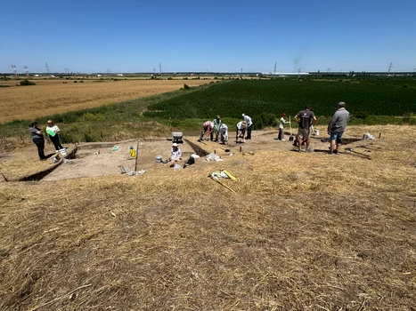 Săpături arheologice în situl de la Glina-Bălăceanca (© Muzeul Municipiului București)