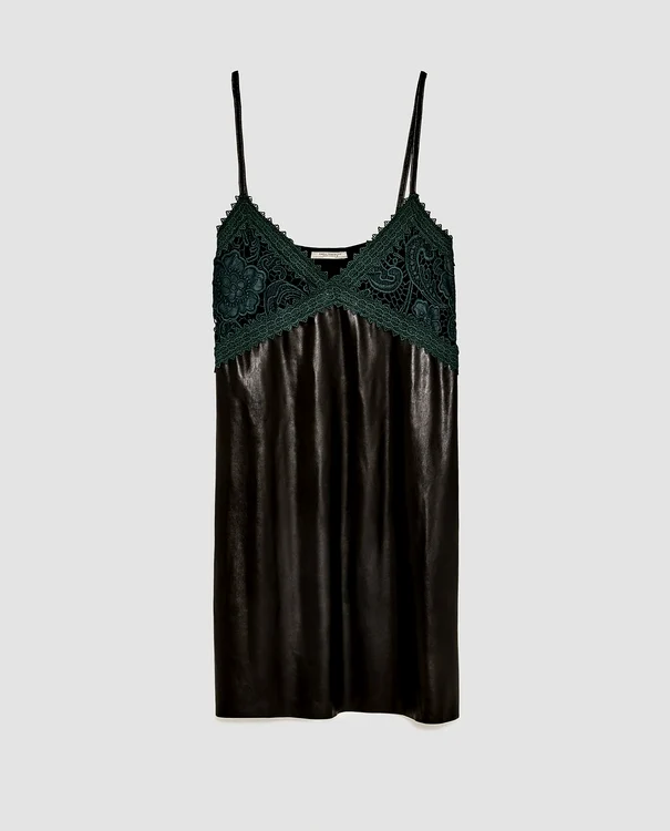 Rochie de piele, ZARA, 89,90 lei jpg jpeg