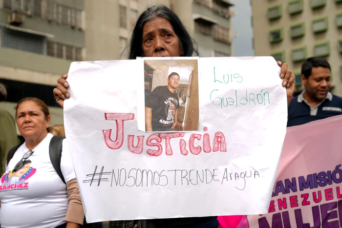 Proteste în Caracas după deportarea imigranților în El Salvador FOTO PROFIMEDIA