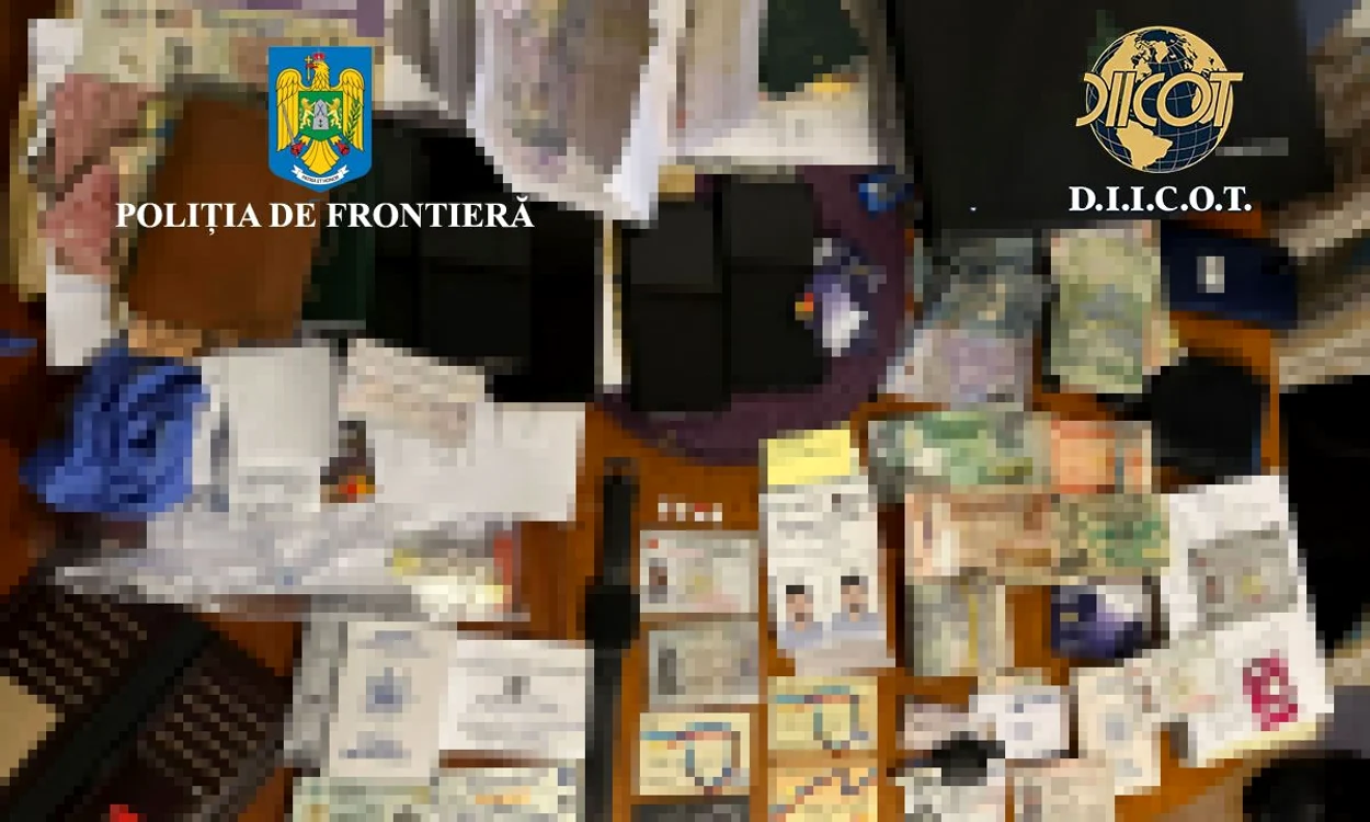Membrii grupului au încercat să introducă/scoată ilegal din România 500 de migranți. FOTO DIICOT