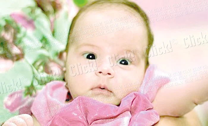 Indira Maria, 1 an, este fetiţa lui Florin Moldoveanu