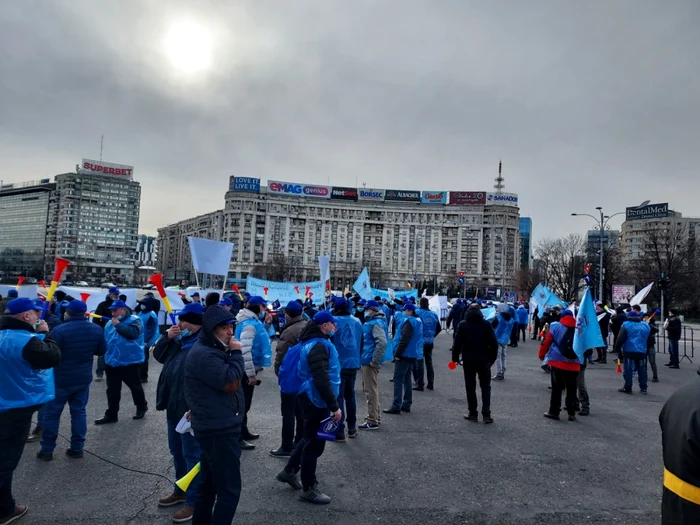 protest alro slatina in bucureşti