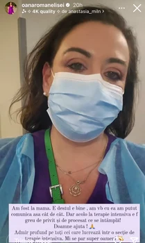 Oana Roamn, îngijorată pentru mama ei Sursa Instagram