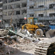 O imagine a distrugerilor din Piața Enqelab, Teheran, Iran FOTO Profimedia