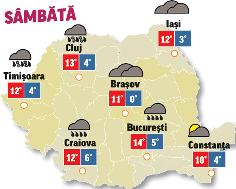 Prognoza meteo 21 februarie arată că vremea se va încălzi