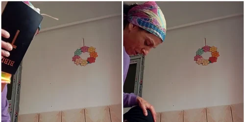 o mama din sibiu si-a :exorcizat: fata minora live pe tiktok foto captura video