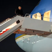 Trump în Air Force One FOTO Profimedia