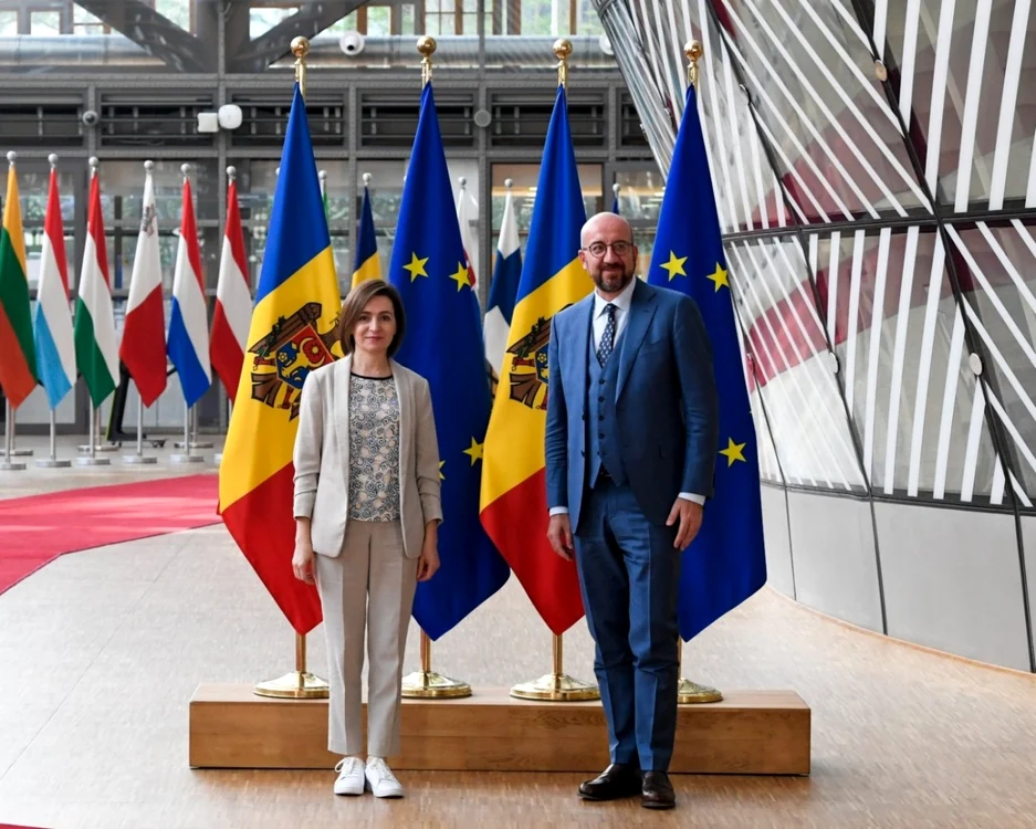 Charles Michel a salutat rezultatul referendumului din Republica Moldova FOTO Arhivă