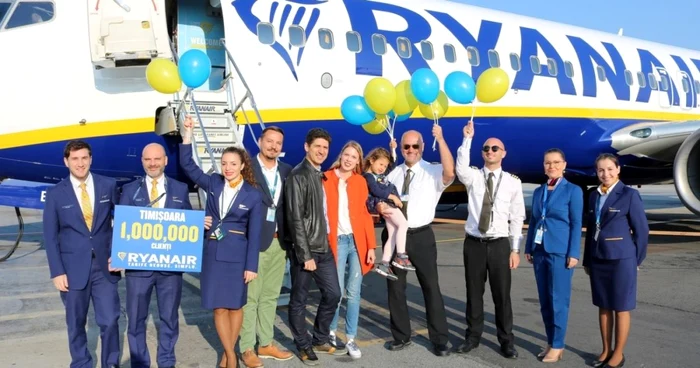 Ryanair şi pasagerul 1 milion pe Aeroportul Timişoara