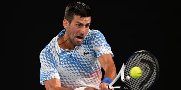 Novak Djokovici în semifinala masculină de la Australian Open. FOTO EPA-EFE