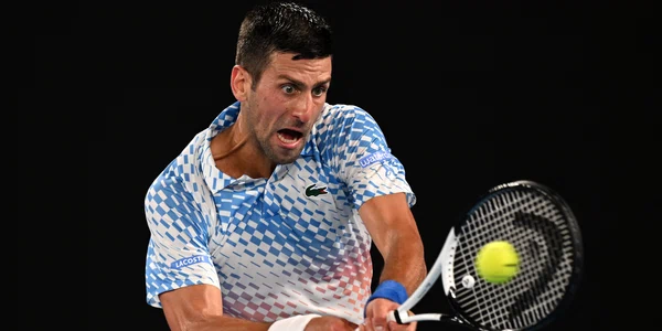 Novak Djokovici în semifinala masculină de la Australian Open. FOTO EPA-EFE