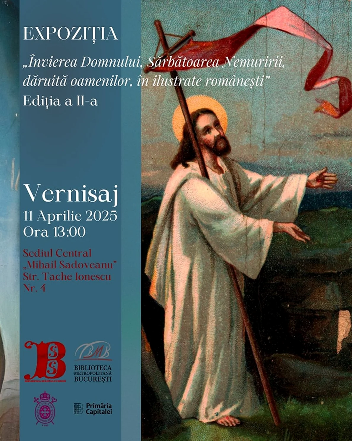 Învierea Domnului în ilustrate românești, expoziție la Biblioteca Metropolitană București