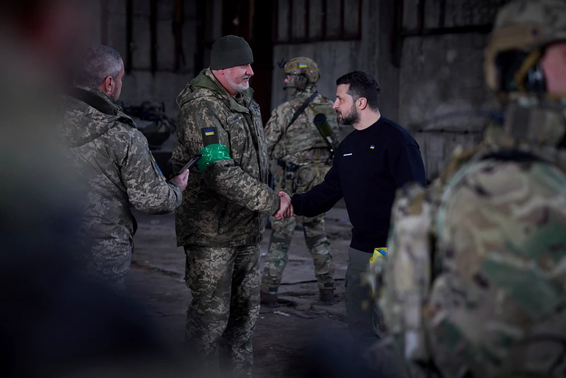 Volodimir Zelenski în Bahmut FOTO Profimedia (arhivă)