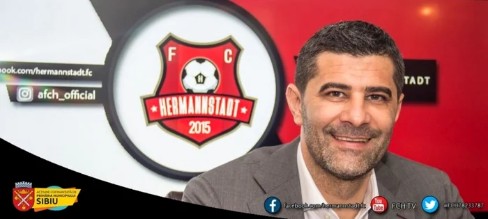 Dani Coman, fost portar, actualmente preşedinte la Hermannstadt