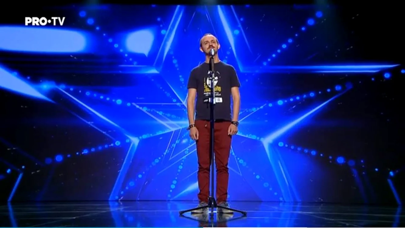 Victor Miorn la Românii au talent  FOTO Facebook Victor Miron