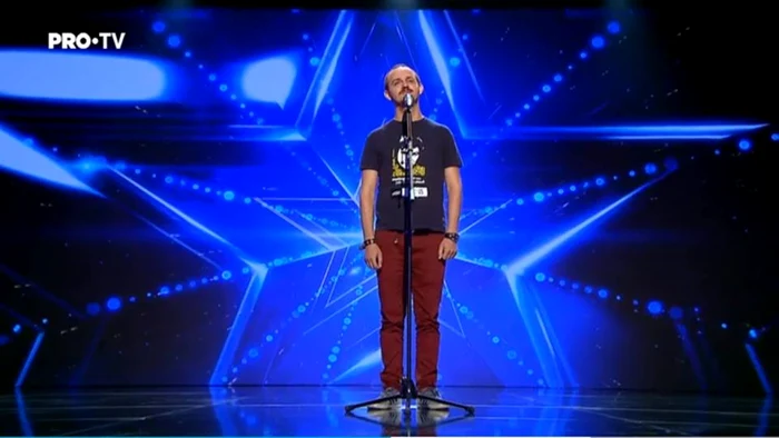 Victor Miorn la Românii au talent FOTO Facebook Victor Miron