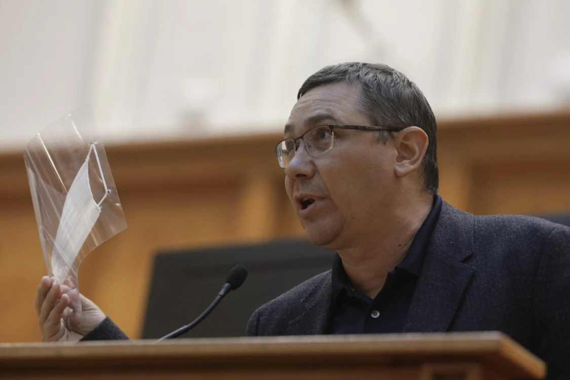 Ponta vine cu propriul îndemn pentru populaţie                                   FOTO Inquam Photos / Octav Ganea