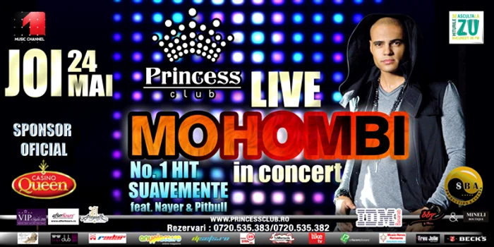 
    Castiga 10 invitatii duble la concertul Mohobi din Princess Club!  