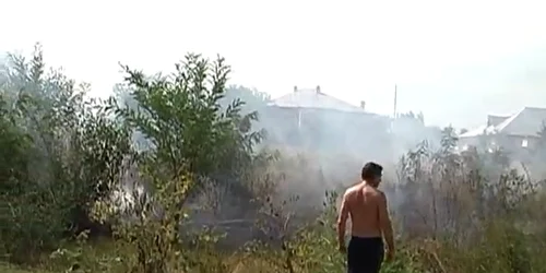 Incendiul a fost stins de pompierii din comună