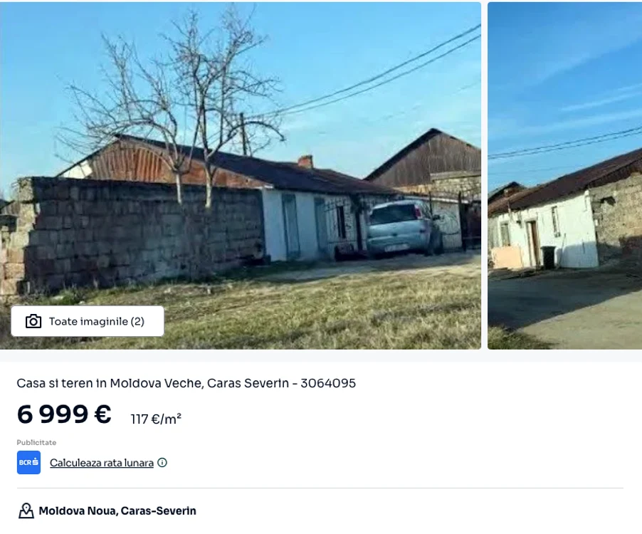 Proprietatea de 7.000 de euro / Foto: storia.ro