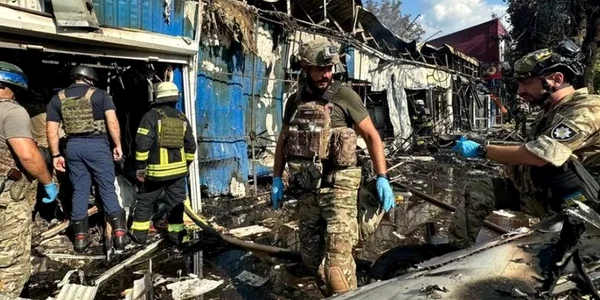Atac cu rachete la Kostiantinivka FOTO BBC via Telegram jpg