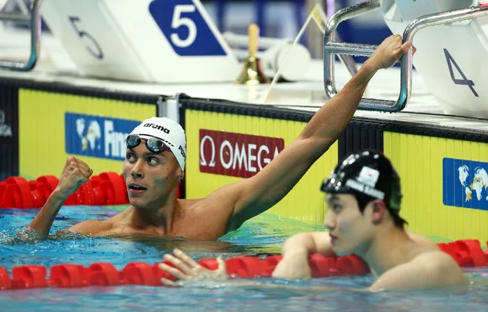 David Popovici și bucuria victoriei de la Mondiale (FOTO: Guliver/ Gettyimages)