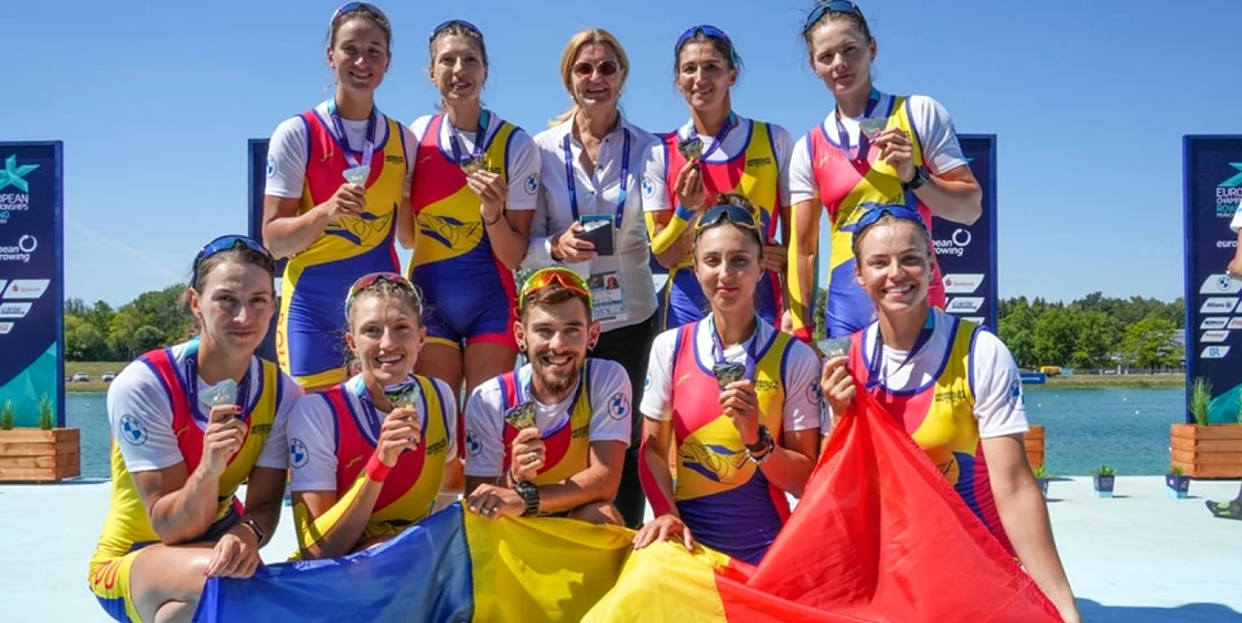 Fetele și băieții de la canotaj au adus grosul medaliilor pentru România. Foto: FRC