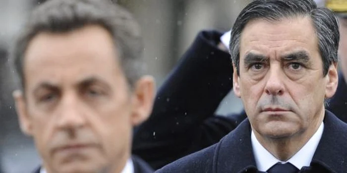 Nicolas Sarkozy şi Francois Fillon. FOTO: Reuters