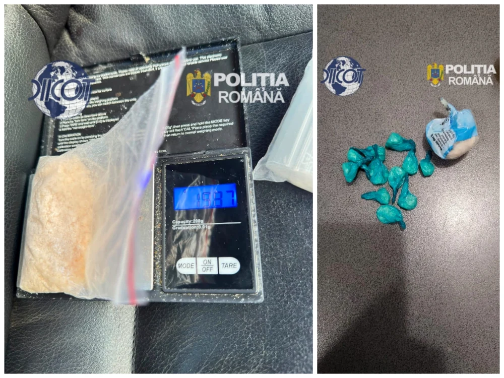 Drogurile aduse din Sibiu ar fi trebuit să ajungă pe litoral Sursa FOTO:  IPJ Dolj