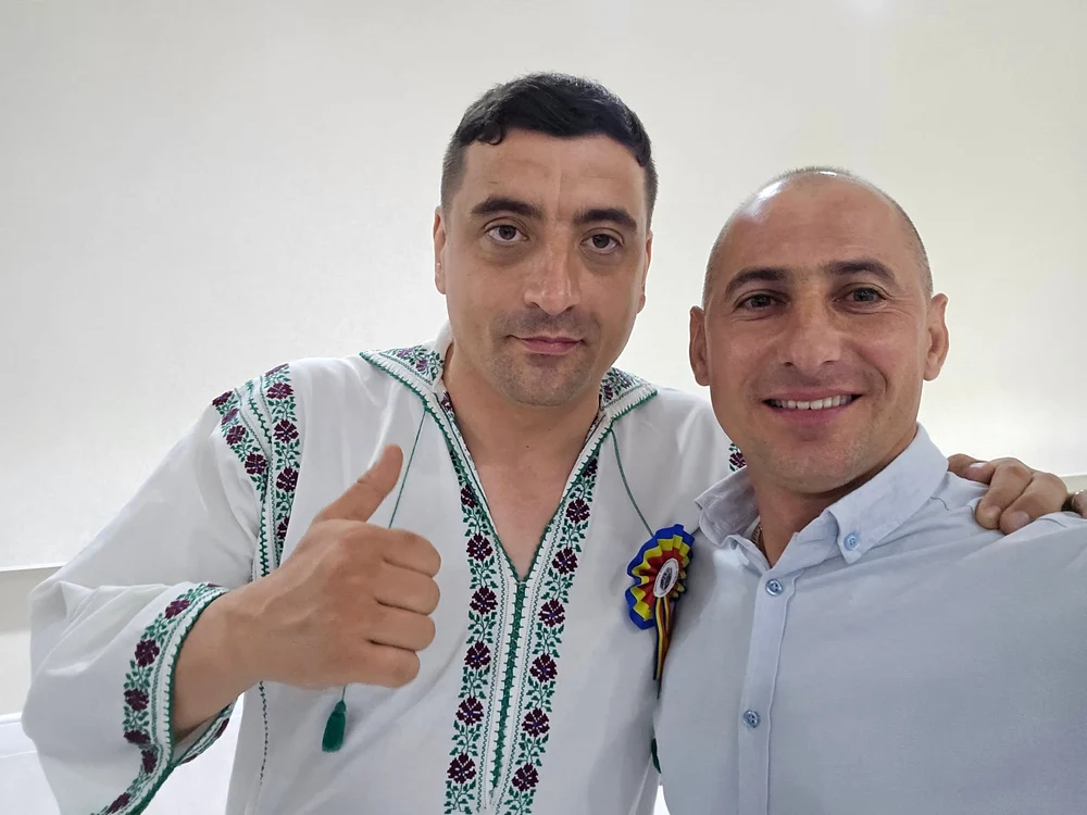 Liderul AUR George Simion și Nicolae Milcă. FOTO: Facebook/Nicolae Milca