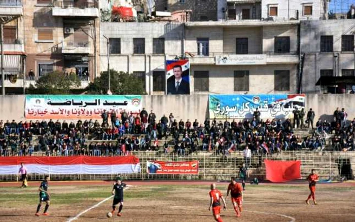 Echipele locale Al-Ittihad şi Al-Hurriya s-au întors, după aproape cinci ani, în faţa propriilor suporteri FOTO AFP