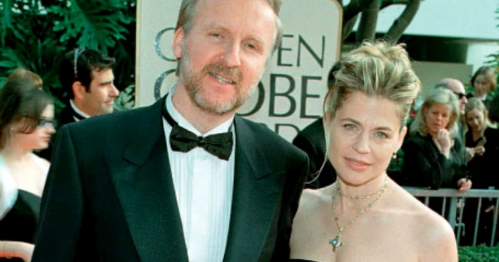 James Cameron  şi Linda Hamilton, pe vremea  când erau căsătoriţi