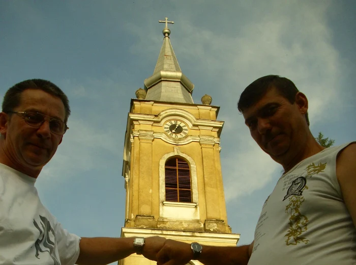 Ceasul bisericii din Neudorf. FOTO: catholica.ro