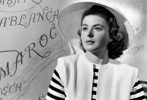 Ingrid Bergman, imagine din filmul Casablanca
