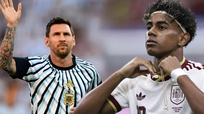 Messi vs. Lamine Yamal  Foto/Colaj Sportpictures