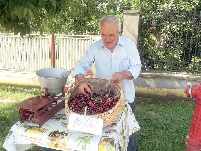 
    Gheorghe vinde la  poartă cireşe de  mai în fiecare an  