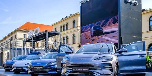 Expoziție de mașini BYD în Germania