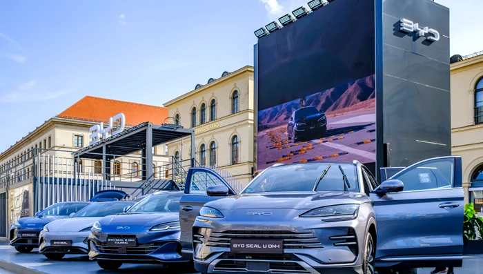 Expoziție de mașini BYD în Germania 