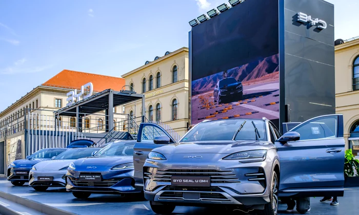 Expoziție de mașini BYD în Germania